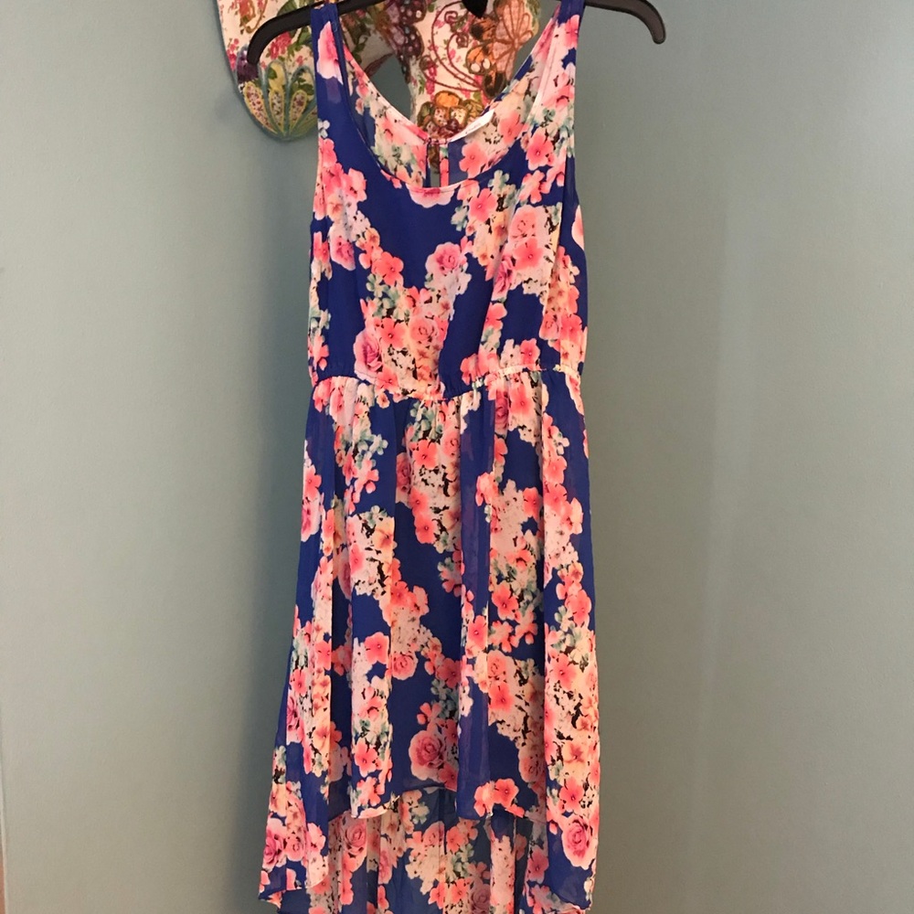 Floral Blue Summer Dress
